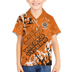 Personalized Wests Tigers Rugby Hawaiian Shirt Urban Street Graffiti Style - Distressed Splatter Elements
