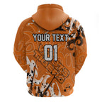 Personalized Wests Tigers Rugby Hoodie Urban Street Graffiti Style - Distressed Splatter Elements
