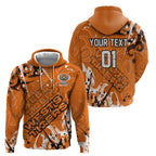 Personalized Wests Tigers Rugby Hoodie Urban Street Graffiti Style - Distressed Splatter Elements