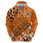 Personalized Wests Tigers Rugby Hoodie Urban Street Graffiti Style - Distressed Splatter Elements