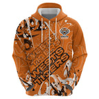 Personalized Wests Tigers Rugby Hoodie Urban Street Graffiti Style - Distressed Splatter Elements