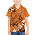 Personalized Wests Tigers Rugby Kid Hawaiian Shirt Urban Street Graffiti Style - Distressed Splatter Elements