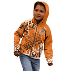 Personalized Wests Tigers Rugby Kid Hoodie Urban Street Graffiti Style - Distressed Splatter Elements