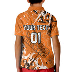 Personalized Wests Tigers Rugby Kid Polo Shirt Urban Street Graffiti Style - Distressed Splatter Elements