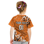 Personalized Wests Tigers Rugby Kid T Shirt Urban Street Graffiti Style - Distressed Splatter Elements