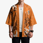 Personalized Wests Tigers Rugby Kimono Urban Street Graffiti Style - Distressed Splatter Elements