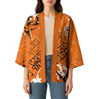 Personalized Wests Tigers Rugby Kimono Urban Street Graffiti Style - Distressed Splatter Elements