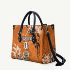 Personalized Wests Tigers Rugby Leather Bag Urban Street Graffiti Style - Distressed Splatter Elements