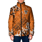 Personalized Wests Tigers Rugby Padded Jacket Urban Street Graffiti Style - Distressed Splatter Elements