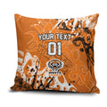 Personalized Wests Tigers Rugby Pillow Cover Urban Street Graffiti Style - Distressed Splatter Elements