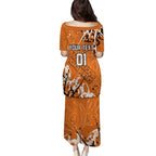 Personalized Wests Tigers Rugby Puletasi Urban Street Graffiti Style - Distressed Splatter Elements
