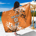 Personalized Wests Tigers Rugby Sarong Urban Street Graffiti Style - Distressed Splatter Elements