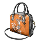 Personalized Wests Tigers Rugby Shoulder Handbag Urban Street Graffiti Style - Distressed Splatter Elements