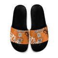 Personalized Wests Tigers Rugby Slide Sandals Urban Street Graffiti Style - Distressed Splatter Elements