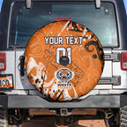 Personalized Wests Tigers Rugby Spare Tire Cover Urban Street Graffiti Style - Distressed Splatter Elements