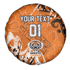 Personalized Wests Tigers Rugby Spare Tire Cover Urban Street Graffiti Style - Distressed Splatter Elements