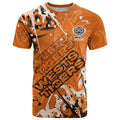 Personalized Wests Tigers Rugby T Shirt Urban Street Graffiti Style - Distressed Splatter Elements