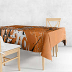 Personalized Wests Tigers Rugby Tablecloth Urban Street Graffiti Style - Distressed Splatter Elements