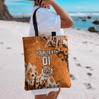 Personalized Wests Tigers Rugby Tote Bag Urban Street Graffiti Style - Distressed Splatter Elements