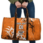 Personalized Wests Tigers Rugby Travel Bag Urban Street Graffiti Style - Distressed Splatter Elements