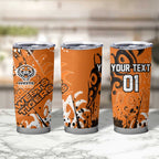 Personalized Wests Tigers Rugby Tumbler Cup Urban Street Graffiti Style - Distressed Splatter Elements
