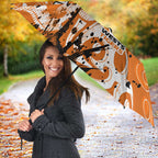 Personalized Wests Tigers Rugby Umbrella Urban Street Graffiti Style - Distressed Splatter Elements