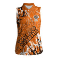 Personalized Wests Tigers Rugby Women Sleeveless Polo Shirt Urban Street Graffiti Style - Distressed Splatter Elements