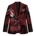 Essendon Football Club Blazer Bombers Muscular Mascot Graphic - Abstract Paint Splatter Art