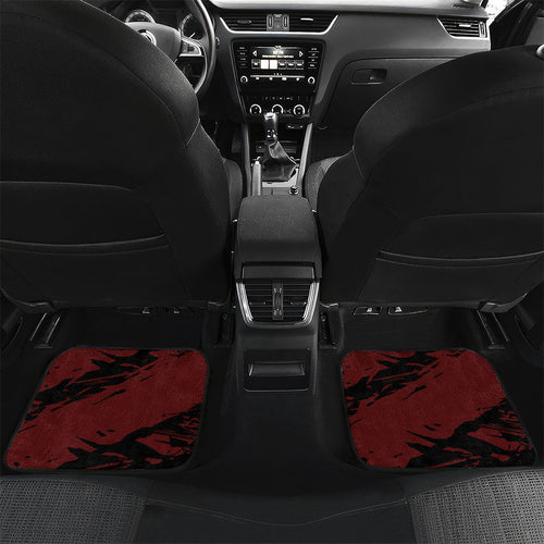 Essendon Football Club Car Mats Bombers Muscular Mascot Graphic - Abstract Paint Splatter Art