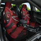 Essendon Football Club Car Seat Cover Bombers Muscular Mascot Graphic - Abstract Paint Splatter Art