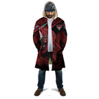 Essendon Football Club Cloak Bombers Muscular Mascot Graphic - Abstract Paint Splatter Art