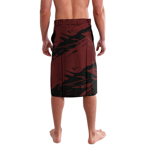 Essendon Football Club Lavalava Bombers Muscular Mascot Graphic - Abstract Paint Splatter Art