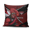 Essendon Football Club Pillow Cover Bombers Muscular Mascot Graphic - Abstract Paint Splatter Art