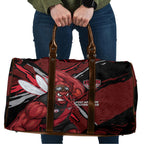 Essendon Football Club Travel Bag Bombers Muscular Mascot Graphic - Abstract Paint Splatter Art