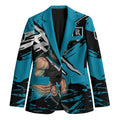 Port Adelaide Football Club Blazer Power Muscular Mascot Graphic - Abstract Paint Splatter Art
