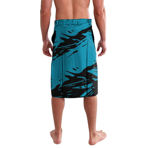 Port Adelaide Football Club Lavalava Power Muscular Mascot Graphic - Abstract Paint Splatter Art
