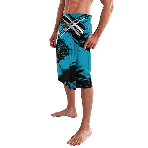 Port Adelaide Football Club Lavalava Power Muscular Mascot Graphic - Abstract Paint Splatter Art