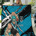 Port Adelaide Football Club Quilt Power Muscular Mascot Graphic - Abstract Paint Splatter Art