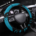 Port Adelaide Football Club Steering Wheel Cover Power Muscular Mascot Graphic - Abstract Paint Splatter Art