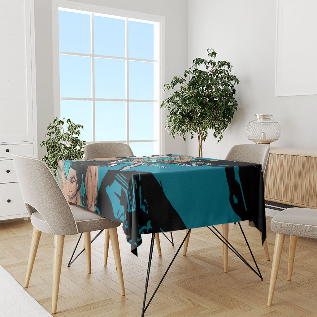 Port Adelaide Football Club Tablecloth Power Muscular Mascot Graphic - Abstract Paint Splatter Art