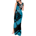 Port Adelaide Football Club Tank Maxi Dress Power Muscular Mascot Graphic - Abstract Paint Splatter Art