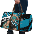 Port Adelaide Football Club Travel Bag Power Muscular Mascot Graphic - Abstract Paint Splatter Art