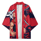 Melbourne Football Club Kimono Demons Muscular Mascot Graphic - Abstract Paint Splatter Art