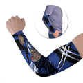 North Melbourne Football Club Arm Sleeves Kangaroos Muscular Mascot Graphic - Abstract Paint Splatter Art