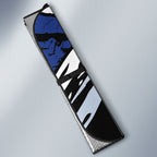 North Melbourne Football Club Auto Sun Shade Kangaroos Muscular Mascot Graphic - Abstract Paint Splatter Art
