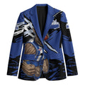 North Melbourne Football Club Blazer Kangaroos Muscular Mascot Graphic - Abstract Paint Splatter Art