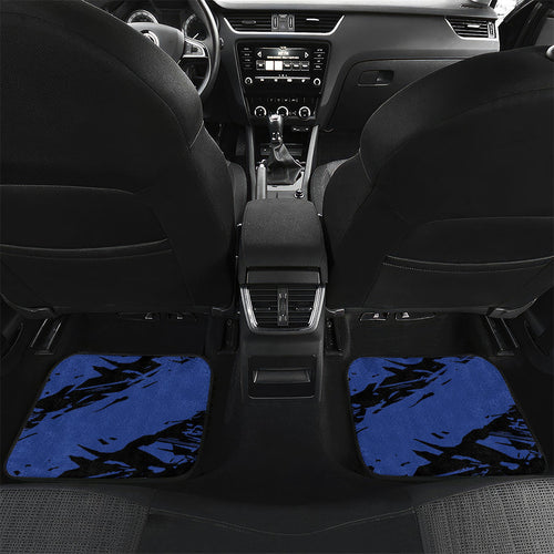 North Melbourne Football Club Car Mats Kangaroos Muscular Mascot Graphic - Abstract Paint Splatter Art