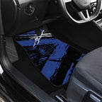 North Melbourne Football Club Car Mats Kangaroos Muscular Mascot Graphic - Abstract Paint Splatter Art