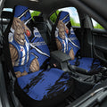 North Melbourne Football Club Car Seat Cover Kangaroos Muscular Mascot Graphic - Abstract Paint Splatter Art