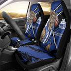 North Melbourne Football Club Car Seat Cover Kangaroos Muscular Mascot Graphic - Abstract Paint Splatter Art